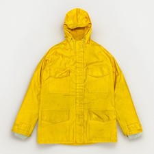 90s Helly Hansen Fisherman Jacket Men’s Medium Yellow Gore-Tex Vintage Raincoat