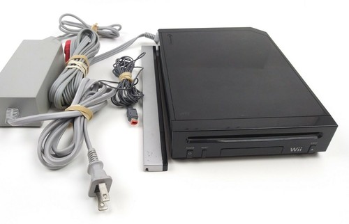 Black nintendo wii - black,