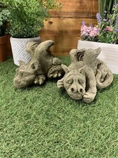 Stone garden pair - stone,