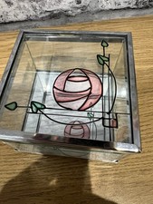 Glass Trinket Box w Lid Rennie