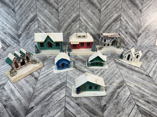 Putz christmas houses - christmas,