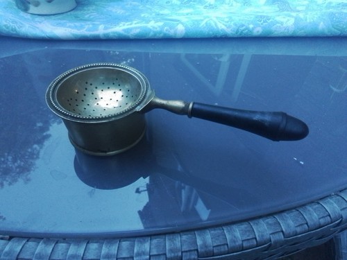 Vintage antique tea strainer - tea,
