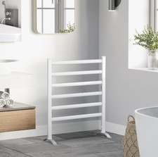 HOMCOM 6 Bar Electric Towel Warmer Aluminum Wall Mounted Free Standing 46-2-100