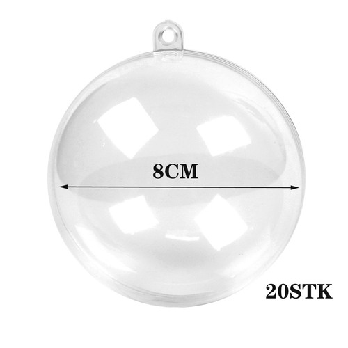 100x clear plastic christmas - clear,