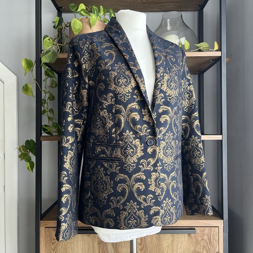 Monsoon brocade jacket - monsoon, navy