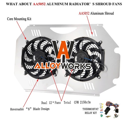 Alu radiator shroud - shroud, for
