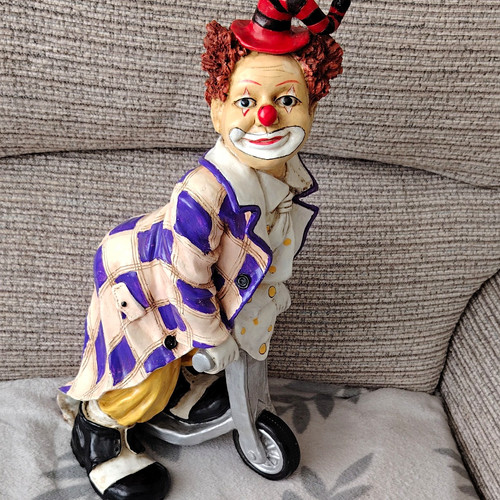 Circus clown figurine - circus,