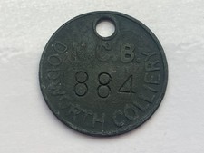 Original N.C.B National Coal Board Dodworth Colliery Pit Pay Check Token 884