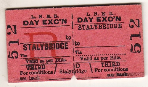Railway ticket lner - railway,