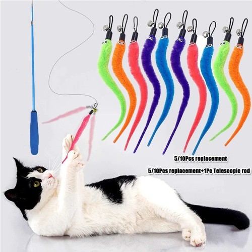 Pcs cat worm toy refills - cat,