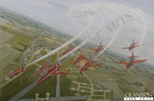 Red arrows signed print the - print.,