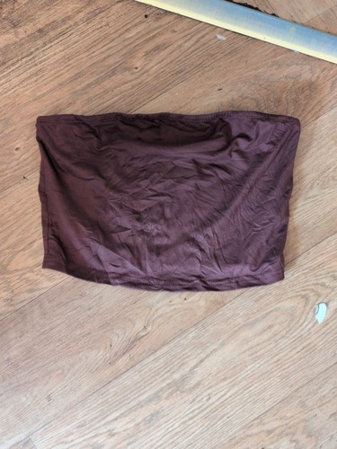 Shein years brown boob tube - brown,
