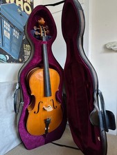 Andreas Zeller 3/4 size cello, golden orange spirit finish