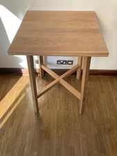 Kielder Oak Bar Table Square Wood Kitchen Counter Breakfast High Tall 70x100cm