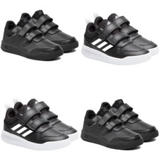 Adidas Kids Boys TENSAUR Shoes School Strap Shoe Casual Trainers Jr Black White