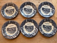 6 Wedgwood blue antique dinner