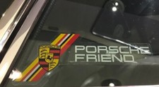 PORSCHE FRIEND window sticker