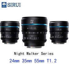 Sirui 24mm 35mm 55mm T1.2 S35 APS-C Cinema Lens for Sony E Canon RF Fuji X M4/3