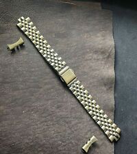 16mm Rustic Gold  replacement push deploy watch bracelet with fitting parts  