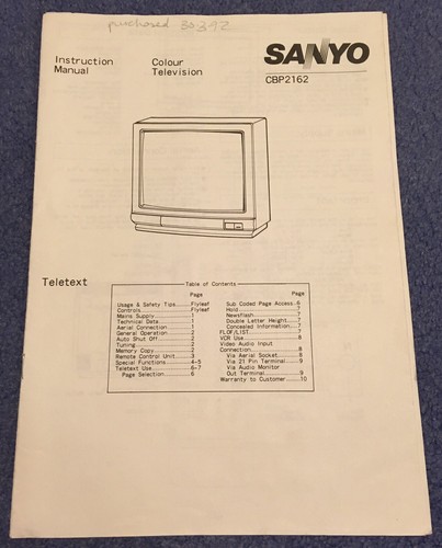 Sanyo crt monitor colour - sanyo, 21”
