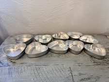 10Vtg Metal Aluminum Mini Tin