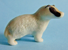 Classic vintage ceramic Wade Whimsies figurine of a Badger