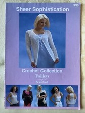 Twilleys Silky CROCHET Collection pattern book 396. 6 designs for women.