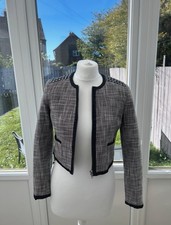H&M cropped tweed blazer