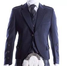 Blue Argyle Kilt Jacket and