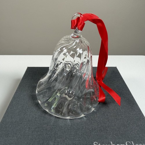 Steuben glass crystal bell - glass,