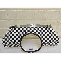Lambretta Series 3 TV SX SP Flyscreen with fixings Chequered Cuppini 006249