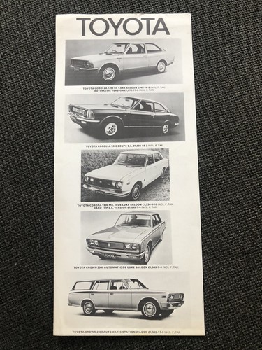 Vintage toyota 1970 sales - 1970/71,