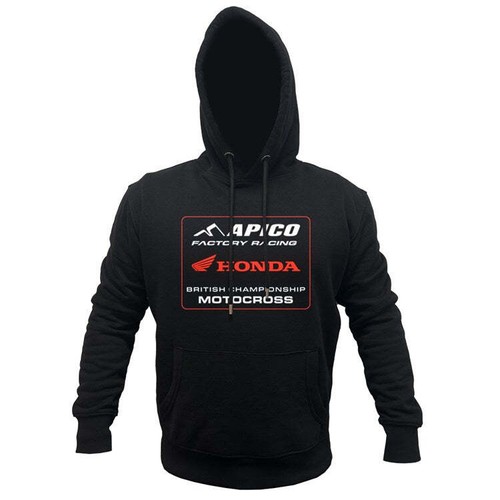 Apico honda team hoodie - apico, black