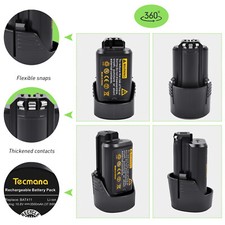 2Pcs 10.8V/12V 3500mAh Battery