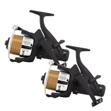 2 X NGT ANGLING PURSUITS MAX 60 2 BB CARP FISHING REELS LOADED 10LB LINE 