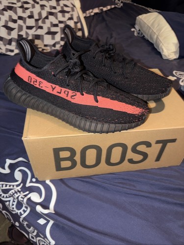 Yeezy boost 350 red stripe - 350,