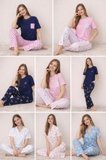 Womens Pyjama Set Short Sleeve