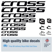 Cross bike decals labels with free bike protection (29 pack) free delivery
