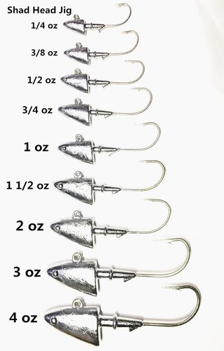 Pcs shad head jigs fishing - ,