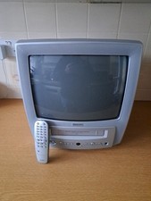 Philips 14PV375/07 CRT TV VHS VCR Gaming Retro With Remote Control Working