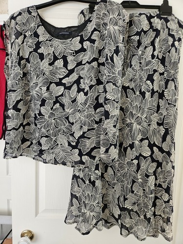 Beautiful navy floral silk - beautiful,