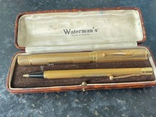 A Cased Gilt Waterman Ideal