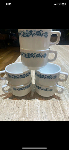 Complete set jaj pyrex old - set,