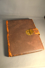 GEORGIAN/VIC LEATHER WRITING CASE KEY POCKETS BLOTTING QUILL PEN ETC VERY OLD