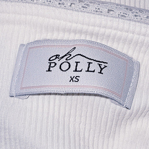 Polly white square neck - oh,
