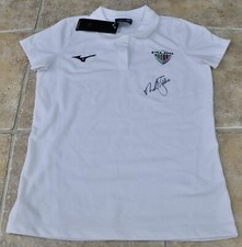  Sir Nick Faldo Signed White Mizuno Polo Shirt BNWT Size Medium With COA