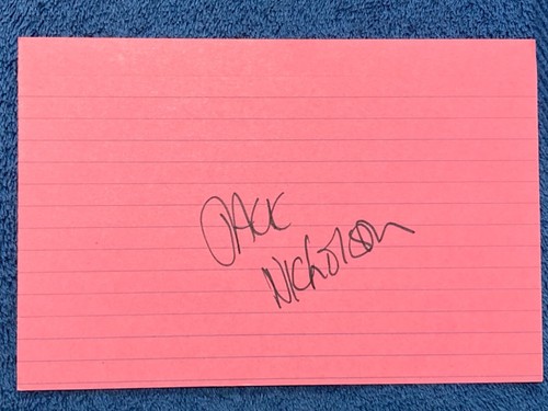 Jack nicholson autographed - jack,