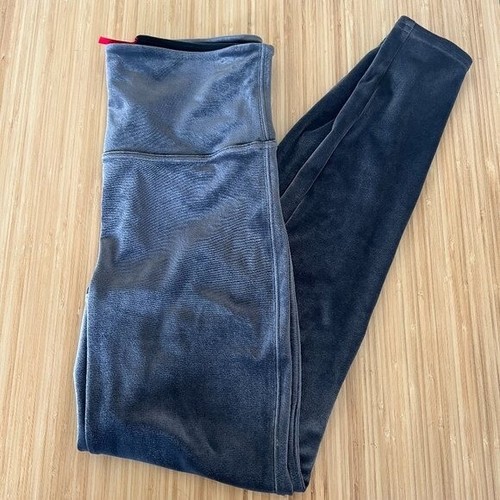 Spanx velvet leggings - velvet, silver