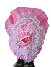 PVC Sissy Punishment Mask Slave Hood Dolly Humiliation Roleplay Dom Domme ABDL