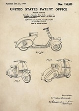 Patent Print - Vespa / Motor